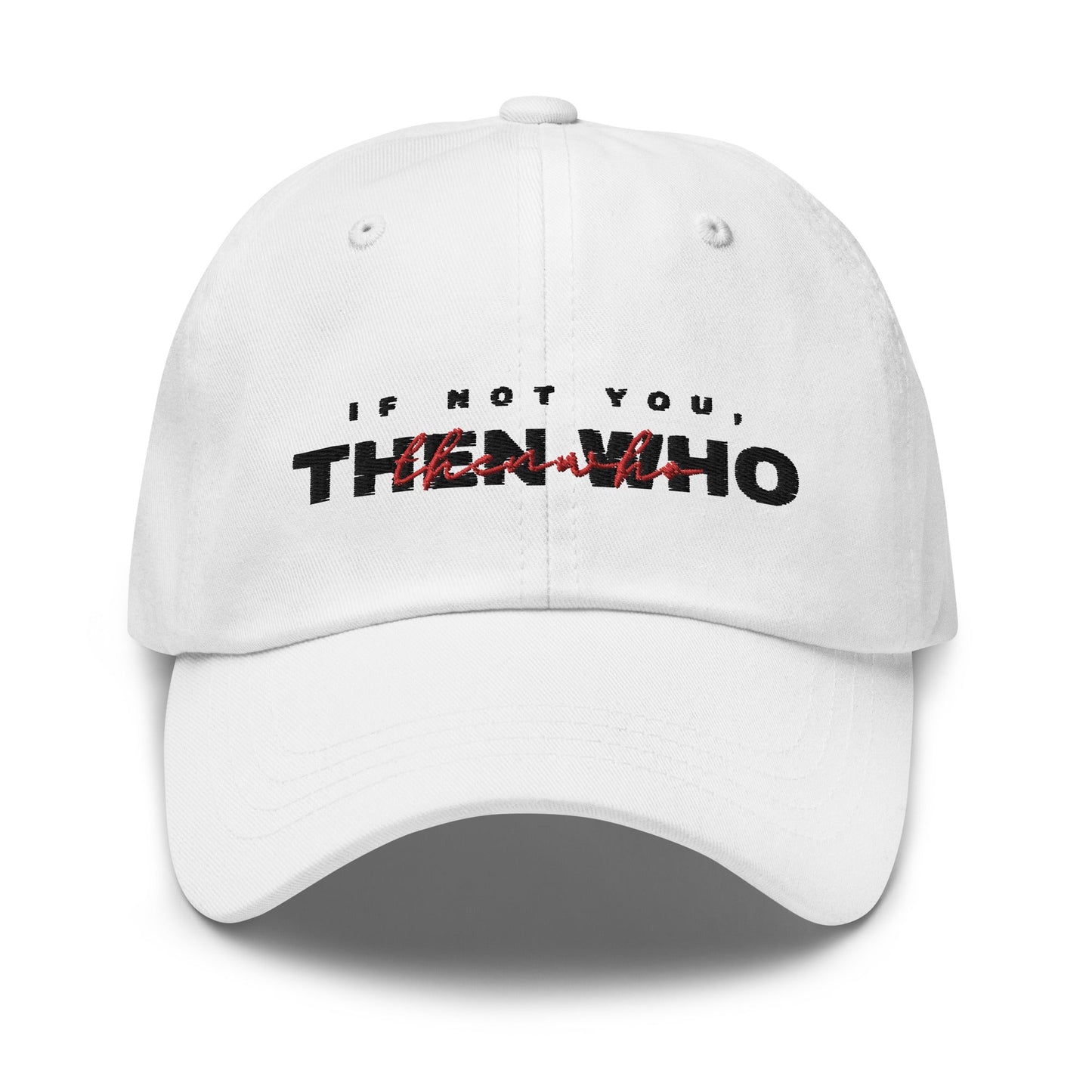 The Launch - Black Embroidered Dad Hat - The Then Who Brand Shop