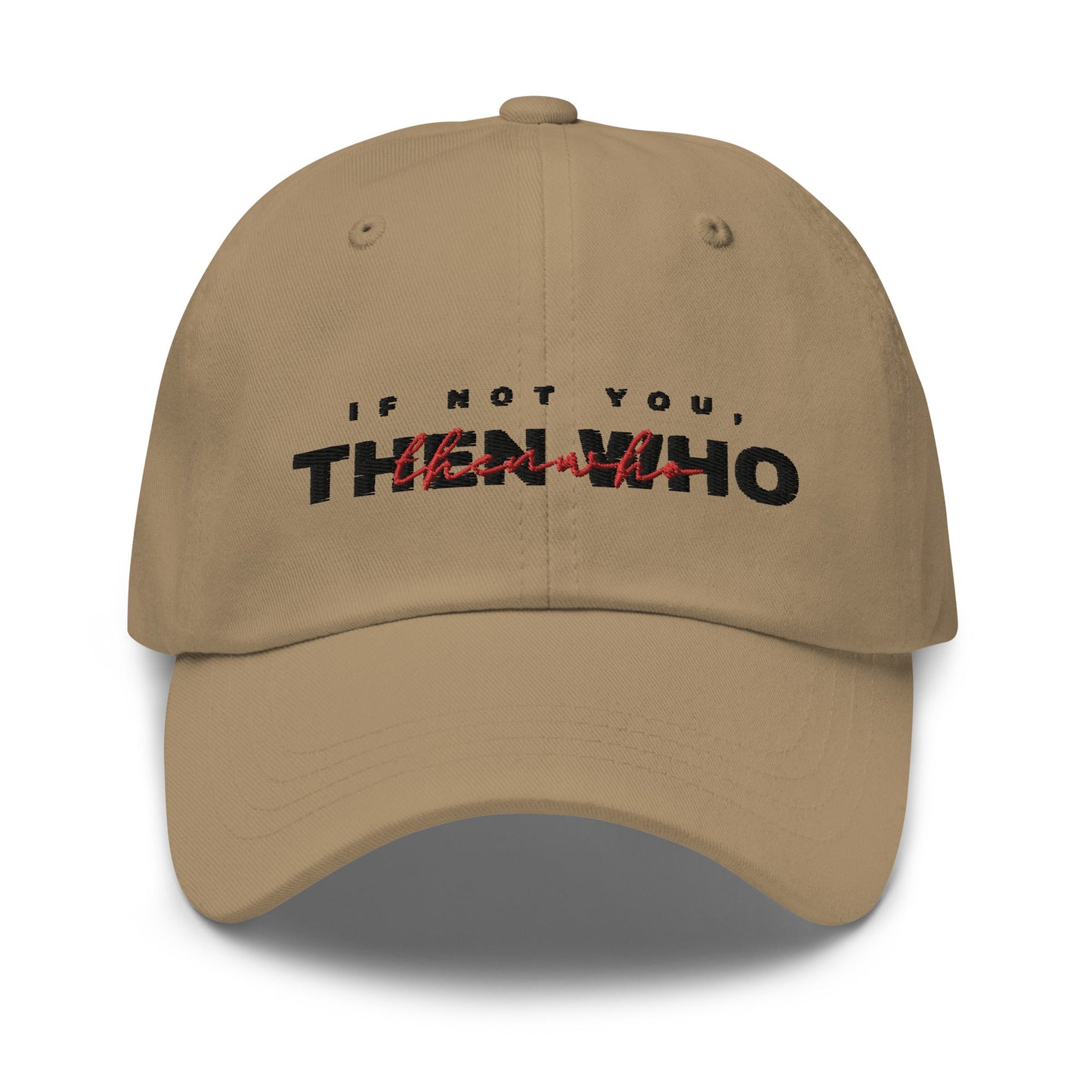 The Launch - Black Embroidered Dad Hat - The Then Who Brand Shop