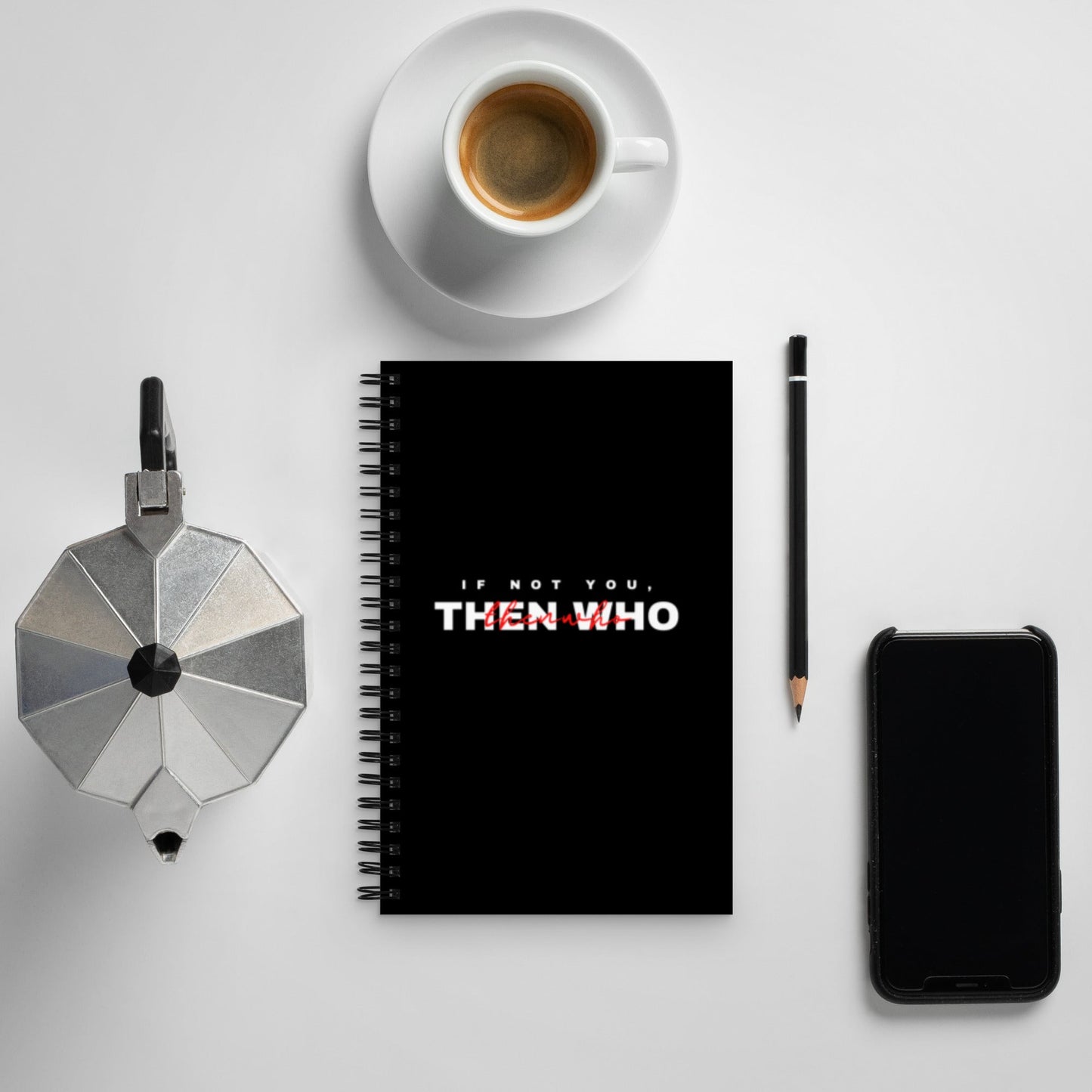 The Notebook - Black - The Then Who Brand Shop