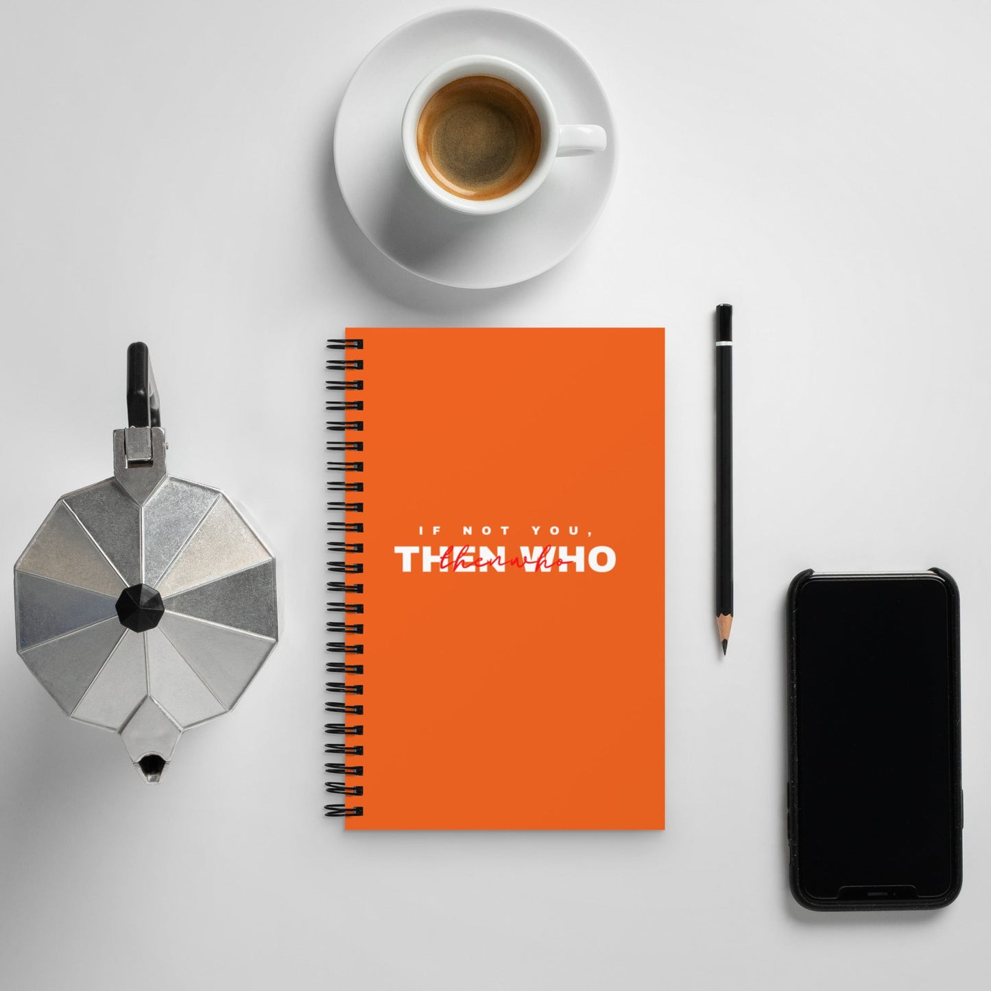 The Notebook - Orange - The Then Who Brand Shop