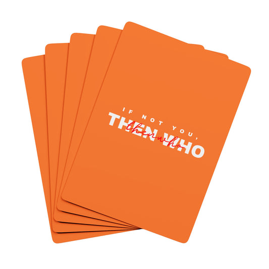 Playing Cards - Orange Single Deck