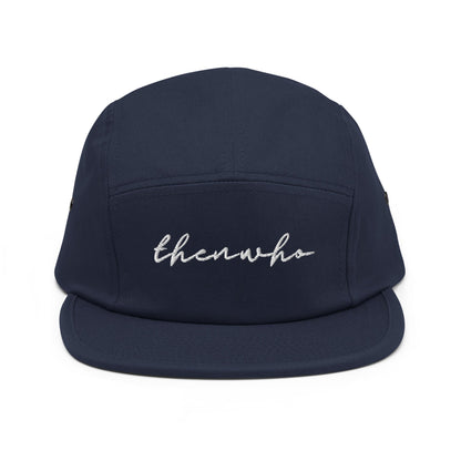 The Classic Logo - White Embroidered - 5 Panel Cap - The Then Who Brand Shop