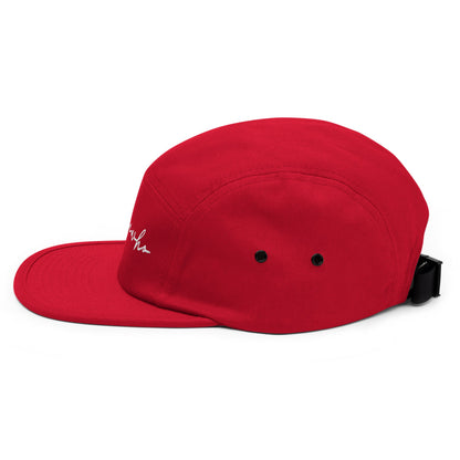 The Classic Logo - White Embroidered - 5 Panel Cap - The Then Who Brand Shop