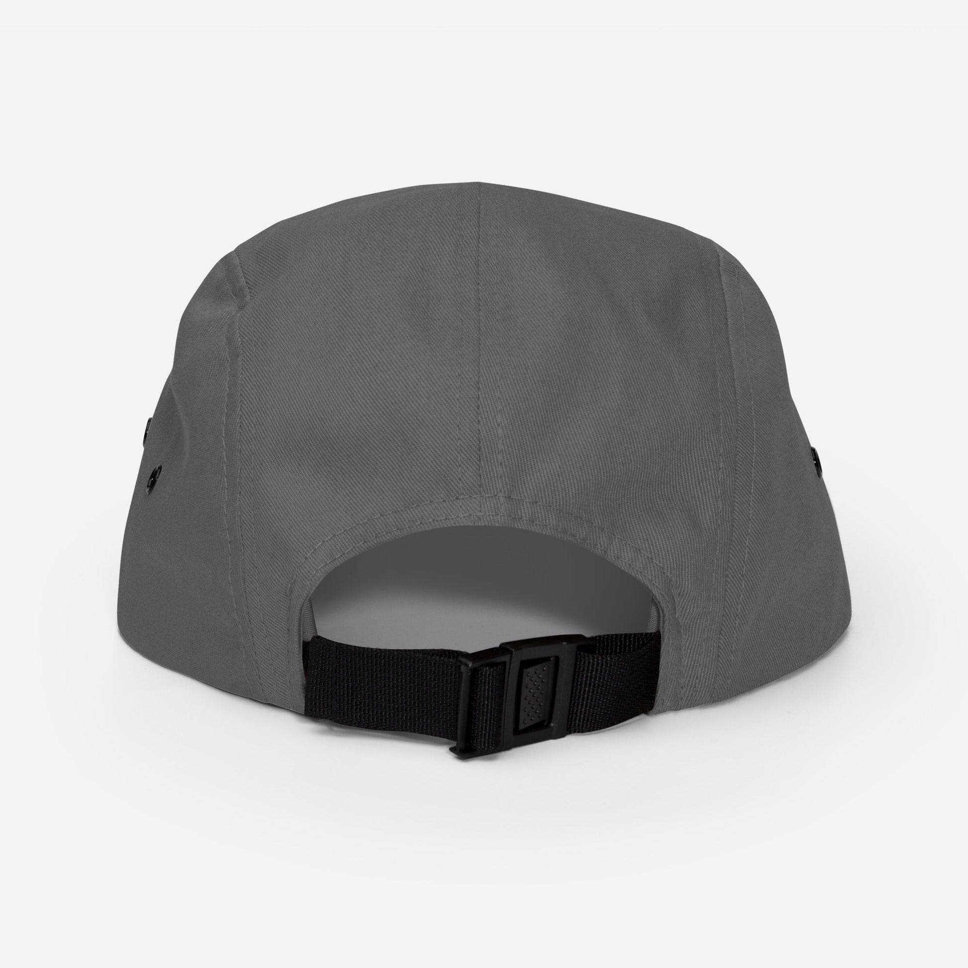 The Launch - Black Embroidered - 5 Panel Cap - The Then Who Brand Shop