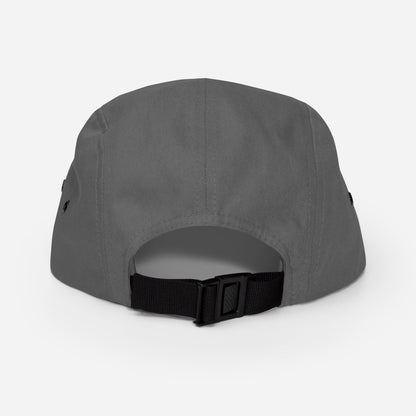 The Launch - Black Embroidered - 5 Panel Cap - The Then Who Brand Shop