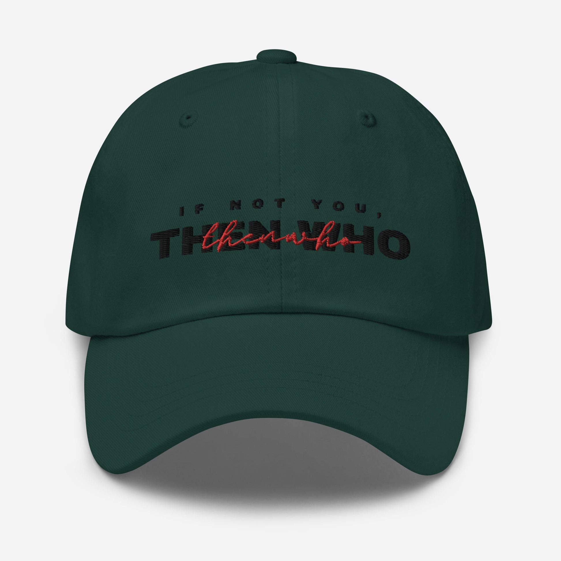 The Launch - Black Embroidered Dad Hat - The Then Who Brand Shop