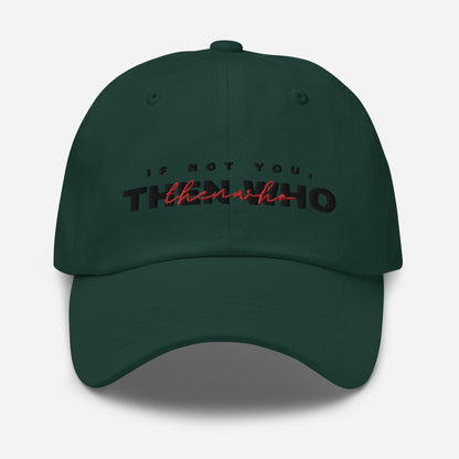 The Launch - Black Embroidered Dad Hat - The Then Who Brand Shop