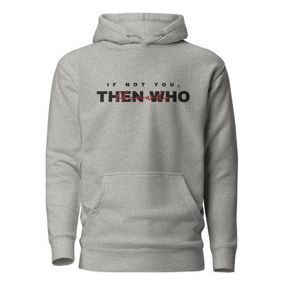 The Launch - Black Embroidered Hoodie - The Then Who Brand Shop