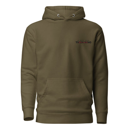 The Launch Mini - Black Embroidered Hoodie - The Then Who Brand Shop