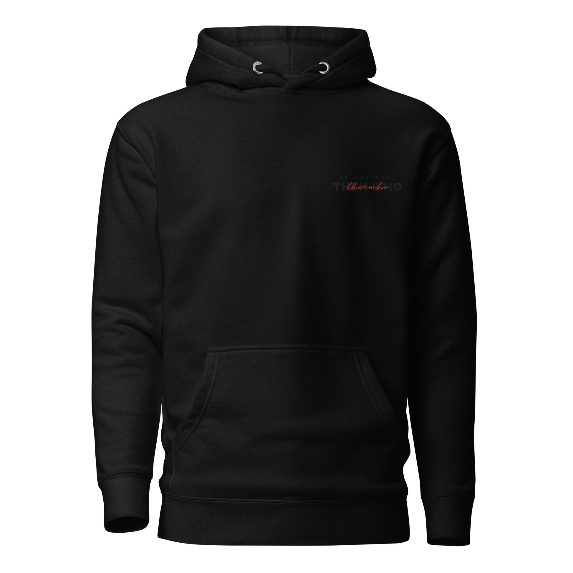 The Launch Mini - Black Embroidered Hoodie - The Then Who Brand Shop