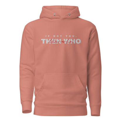 The Launch - White Embroidered Hoodie - The Then Who Brand Shop