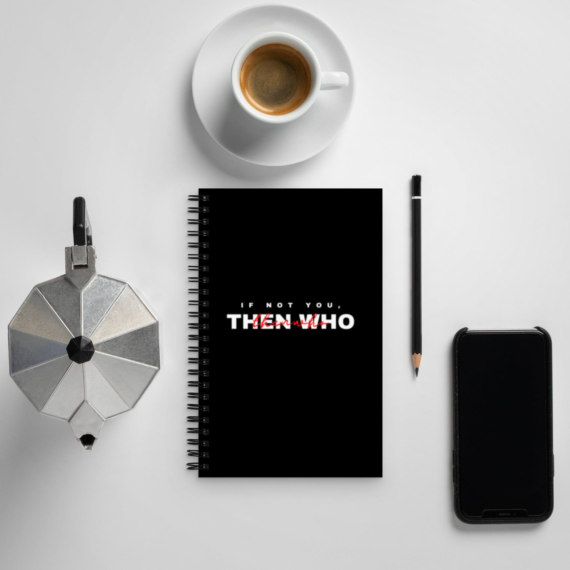 The Notebook - Black - The Then Who Brand Shop